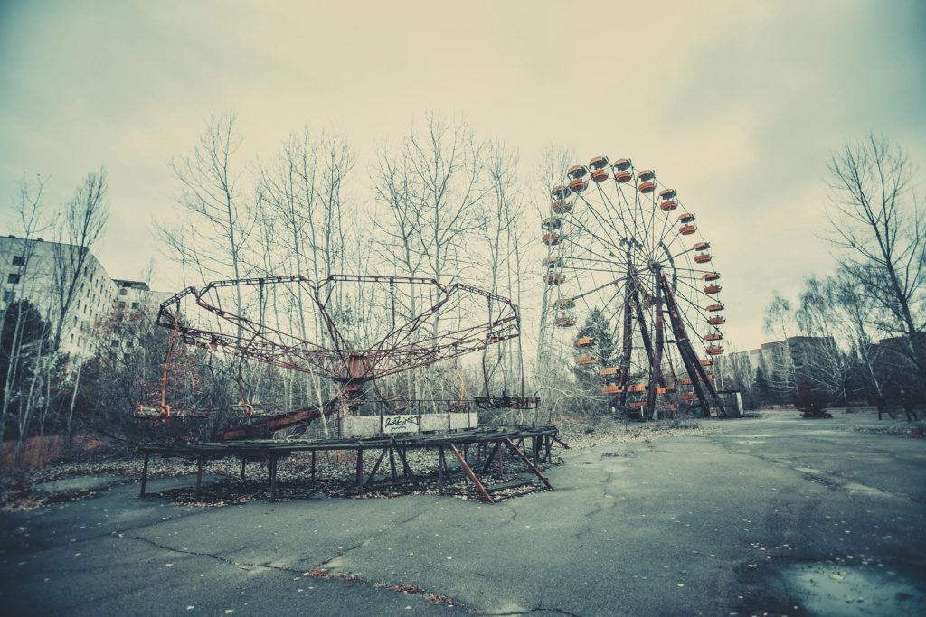 Abandoned amusement park in Chernobyl