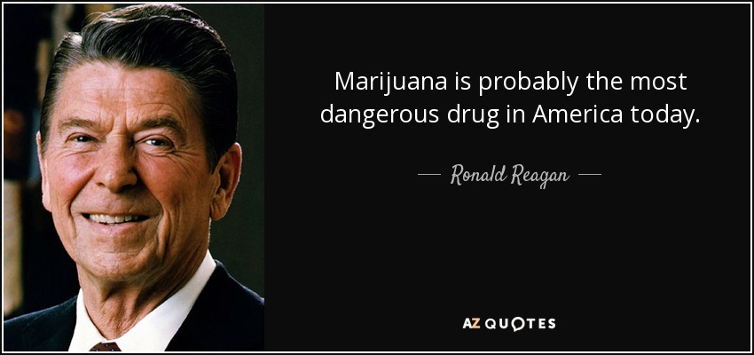 La citation de Ronald Regan et son portrait