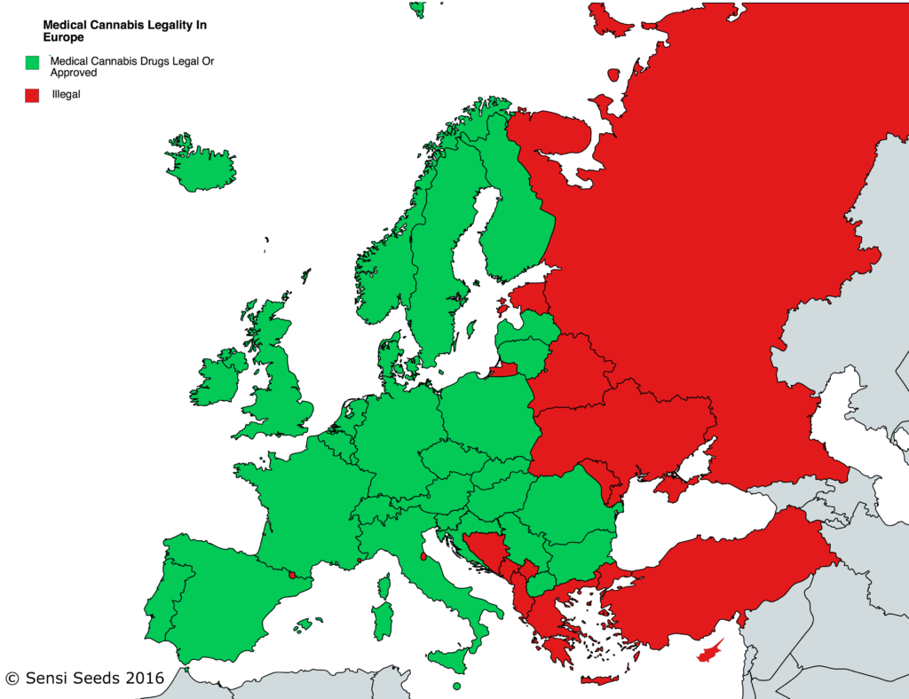 La Situación del Cannabis Medicinal en Europa – Un Resumen Completo