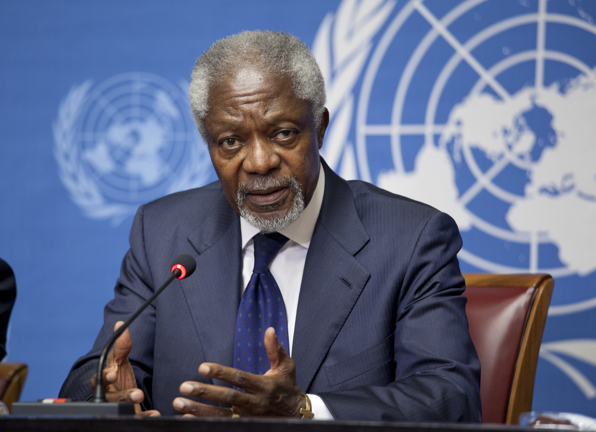 Kofi Annan, Ex-Generalsektreär der UNO und Mitglied der Kommission