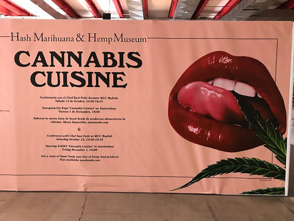 Cartel del Hosth Marihuana & Hemp Museum Stand en Spannabis Madrid 2017.