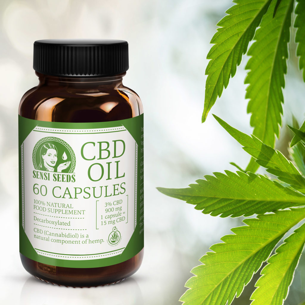 1 Sensi Seeds Releases CBD Capsules bottle