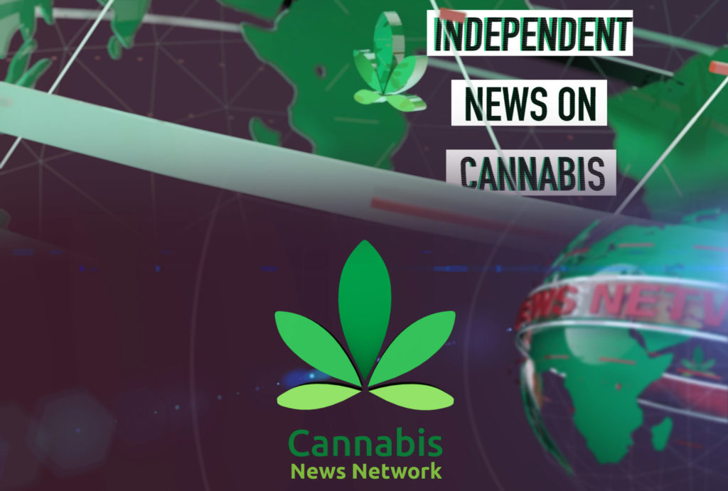 Cannabis News Network logo in a screenshot from Youtube