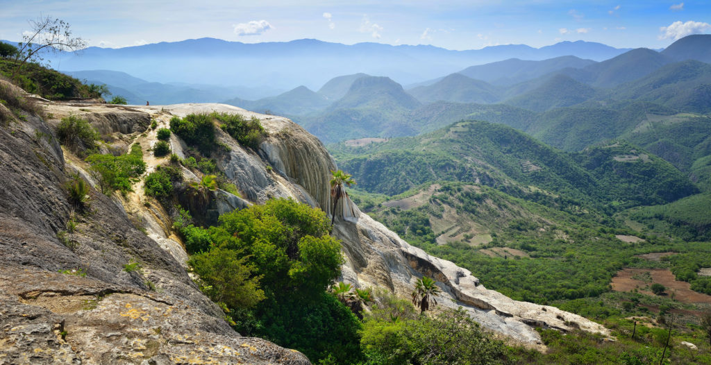 Vista panorámica de los bosques de Sierra Mazateca.