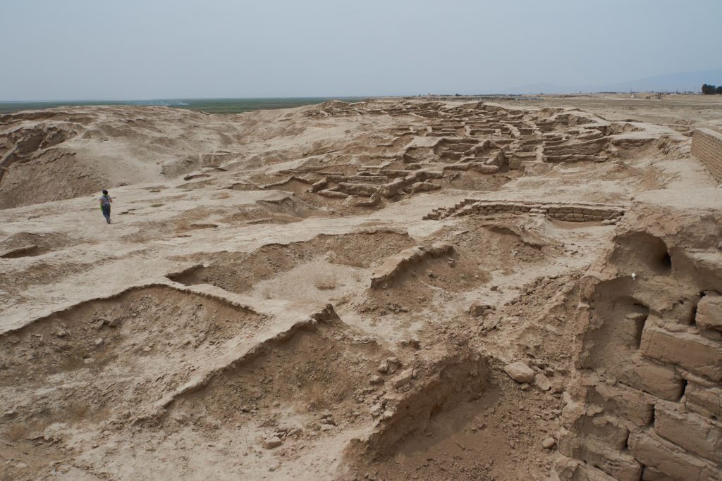 Site archéologique près de la rivière Amu Darya