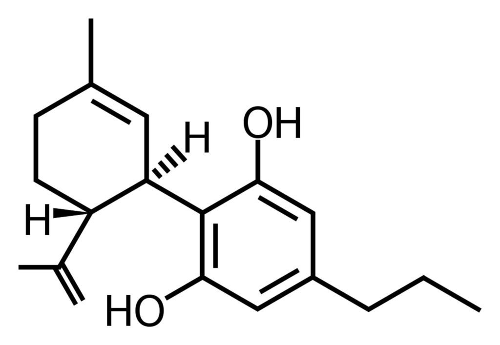 The chemical structure of CBDV