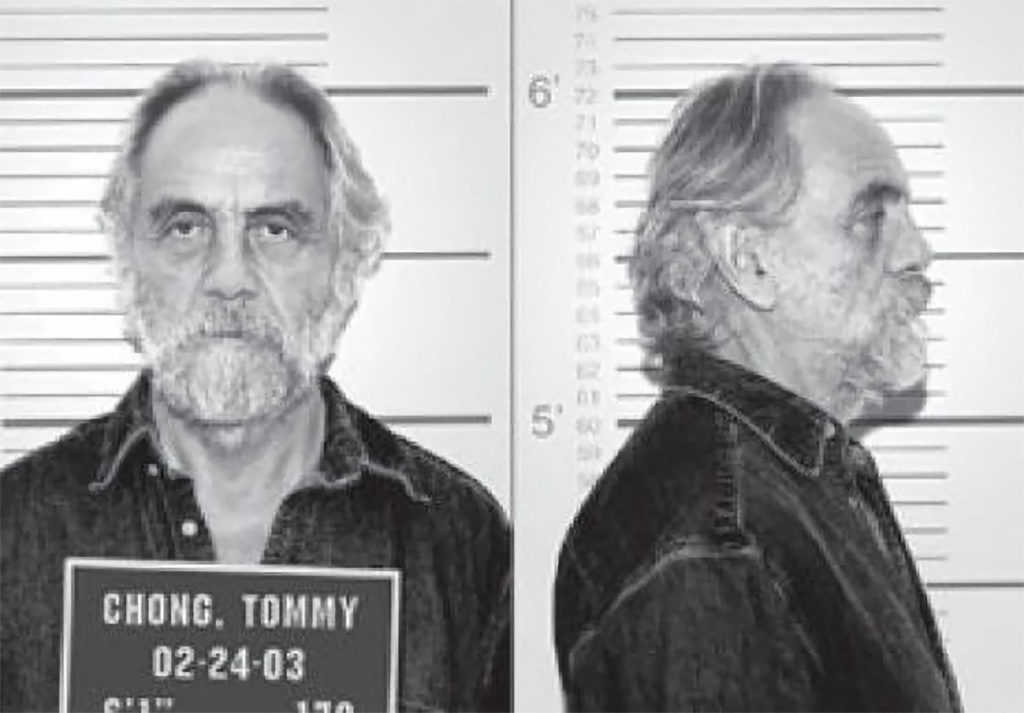 La photo de Tommy Chong de la prison