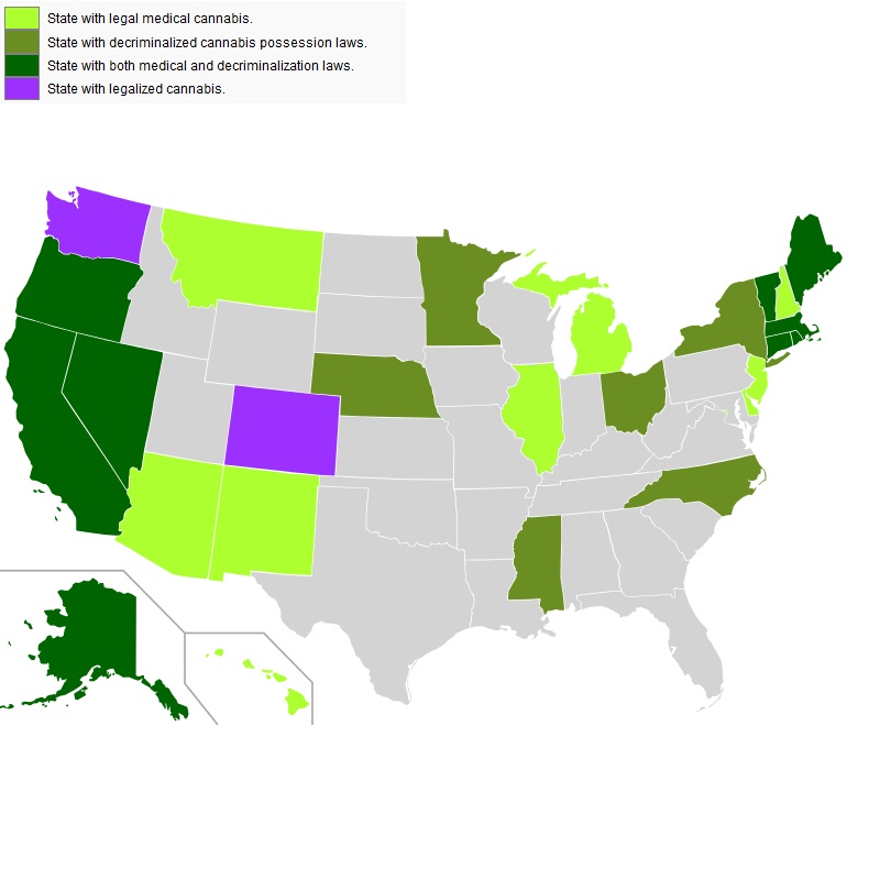 Usa Legalisierung Staaten Usa Legalisierung Staaten