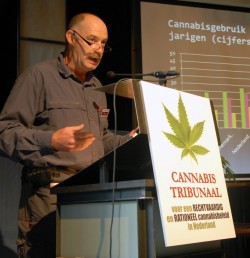 Marc Josemans pleading for a fair cannabis policy in the Netherlands at the Cannabis Tribunal 2011.