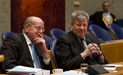 Ivo Opstelten (right) and his companon Fred Teeven.