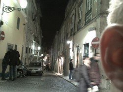 A somewhat obvious drug deal being conducted on a Lisbon street (Mark Hillary)