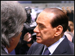 Silvio Berlusconi, bajo cuyo mandato el gobierno italiano aprobó una legislación del cannabis históricamente restrictiva (© Samuele Silva - Reportage)