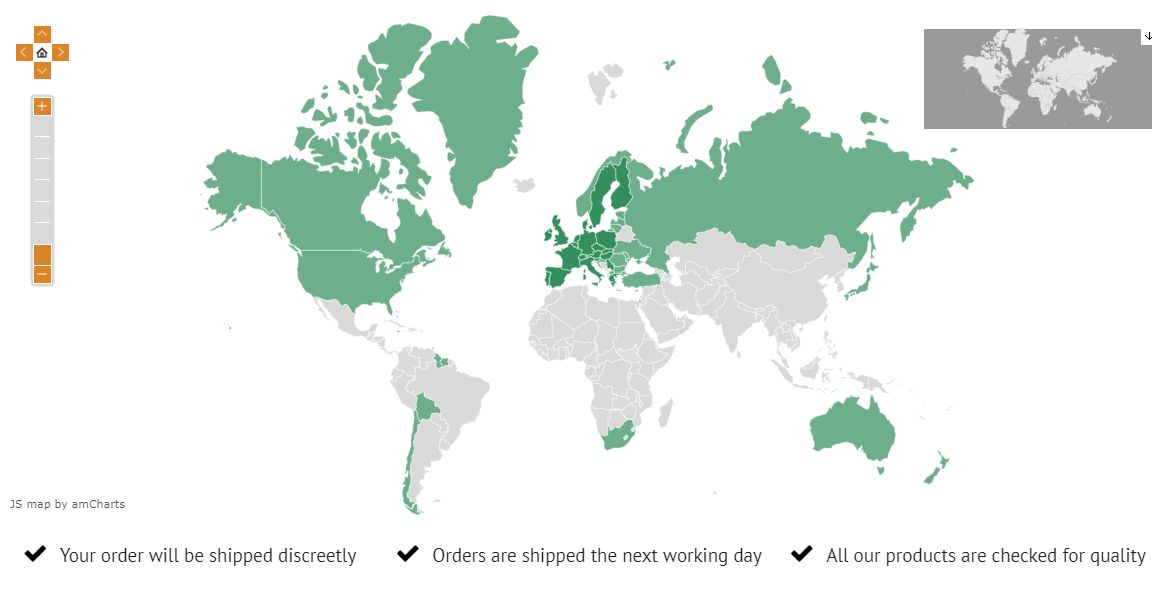 To which countries can your cannabis seeds be sent?