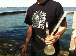 Dabbing tijdens de Hanfhurg Cannabis Cup