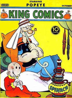 Popeye rookte zijn favoriete plant in een waterpijp (Felix Nine)