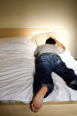 Nachtmerries en slaapstoornissen komen vaak voor bij PTSS (© atconc)